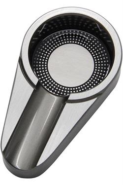 PQ Gümüş Gunmetal Porselen Tekli Puro Küllüğü