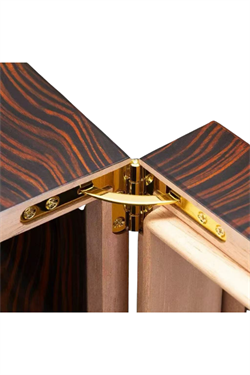 PremiumQuality Arica 3 Çekmeceli Kahverengi Sedir Humidor Puro Kutusu