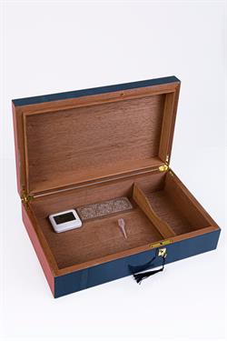 PremiumQuality Cuban Flag Sedir Humidor Puro Kutusu
