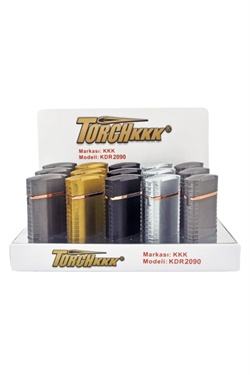 PremiumQuality Gold Çift Torch Pürmüz Metal Puro Çakmağı