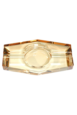 PremiumQuality Gold Şeffaf Kristal İkili Puro Küllüğü - TR9743