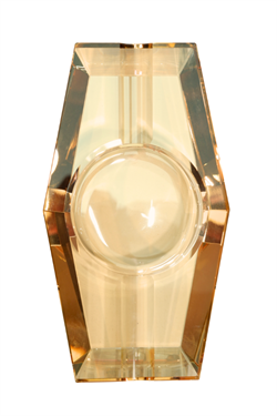 PremiumQuality Gold Şeffaf Kristal İkili Puro Küllüğü - TR9743