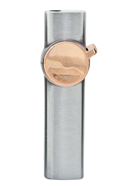 PremiumQuality Gümüş Tek Torch Pürmüz Metal Puro Çakmağı