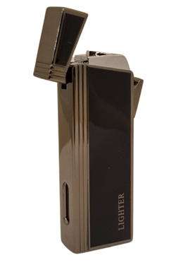 PremiumQuality Gunmetal - Siyah Tek Torch Pürmüz Metal Puro Çakmağı