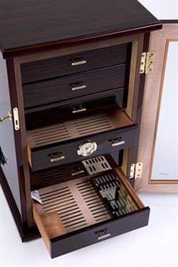 PremiumQuality La Paz 7 Çekmeceli Sedir Humidor Puro Kutusu