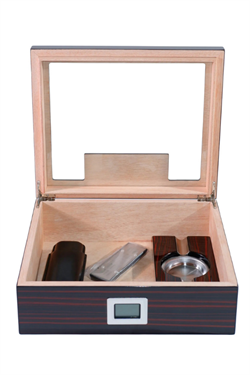 PremiumQuality Laureles Kahverengi Sedir Humidor Puro Seti