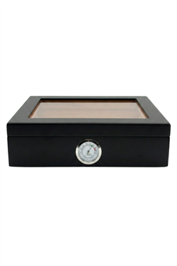 PremiumQuality Recife Siyah Sedir Humidor Puro Kutusu