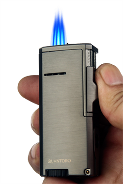 Quantoro 3 Torch Pürmüz Delicili Gunmetal Metal Puro Çakmağı