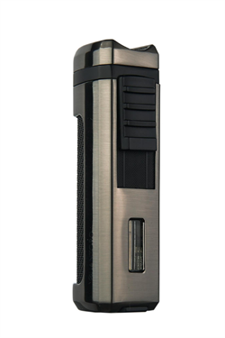 Quantoro 3 Torch Pürmüz Siyah-Gunmetal Metal Puro Çakmağı