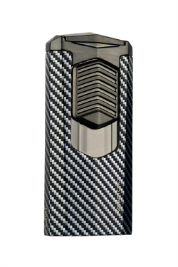 Quantoro 3 Torch Pürmüz Siyah-Karbon Metal Puro Çakmağı