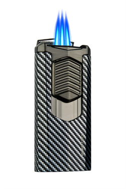 Quantoro 3 Torch Pürmüz Siyah-Karbon Metal Puro Çakmağı