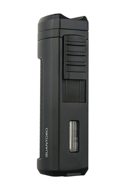 Quantoro 3 Torch Pürmüz Siyah Metal Puro Çakmağı