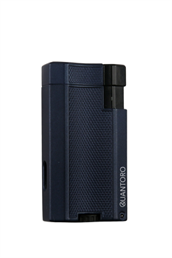 Quantoro Çift Torch Pürmüz Lacivert Metal Puro Çakmağı