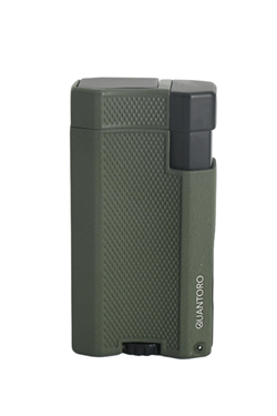 Quantoro Çift Torch Pürmüz Yeşil Metal Puro Çakmağı