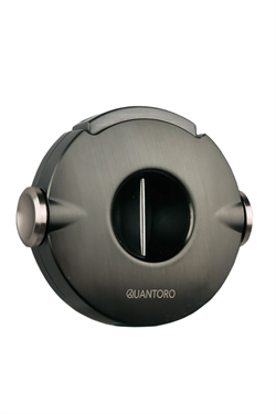 Quantoro Gunmetal Çark Mekanizmalı V-Cut Puro Makası Kesici