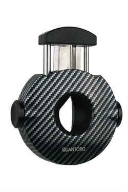 Quantoro Karbon Desenli Çark Mekanizmalı V-Cut Puro Makası Kesici