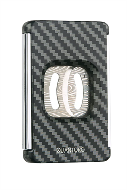 Quantoro Karbon Desenli Dahili Delicili Düz Puro Makası Kesici