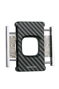 Quantoro Karbon Desenli Dahili Delicili Düz Puro Makası Kesici