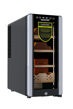 Quantoro QCC-40-A Elektronik Nemlendirme & Soğutmalı Siyah Puro Dolabı - QTR-005