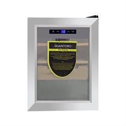 Quantoro QCC-52-B Elektronik Nemlendirme & Soğutmalı Gümüş Puro Dolabı