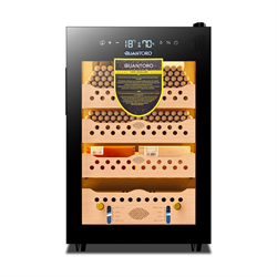 Quantoro QCC-60 Elektronik Nemlendirme & Soğutmalı Siyah Puro Dolabı