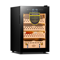 Quantoro QCC-60 Elektronik Nemlendirme & Soğutmalı Siyah Puro Dolabı