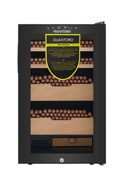 Quantoro QCC-8 Elektronik Nemlendirme & Soğutmalı Siyah Puro Dolabı - QTR-008