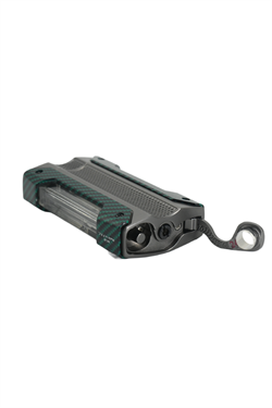 Quantoro Tek Torch Pürmüz Gunmetal Yeşil-Karbon Metal Puro Çakmağı