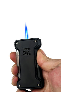 Quantoro Tek Torch Pürmüz Siyah Metal Puro Çakmağı