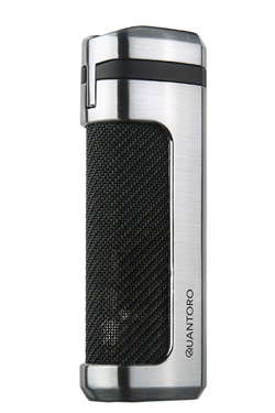 Quantoro Üç Torch Pürmüz Delicili Gümüş Metal Puro Çakmağı