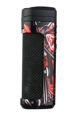 Quantoro Üç Torch Pürmüz Delicili Kırmızı Desenli Metal Puro Çakmağı