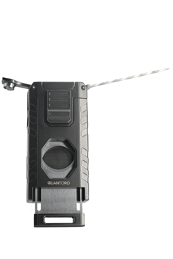 Quantoro Üç Torch Pürmüz Easy S/İğneli/Delicili Gunmetal Metal Puro Çakmağı