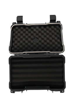 Quantum Seyahat Tipi 20 Taşıma Kulplu Siyah Humidor Puro Kutusu