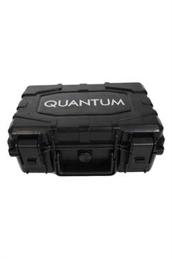 Quantum Seyahat Tipi 20 Taşıma Kulplu Siyah Humidor Puro Kutusu