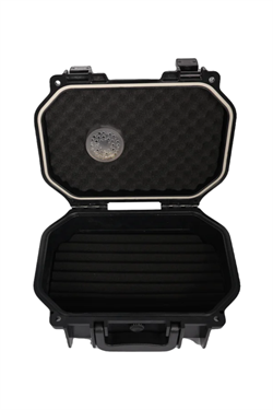 Quantum Seyahat Tipi 30 Taşıma Kulplu Siyah Humidor Puro Kutusu
