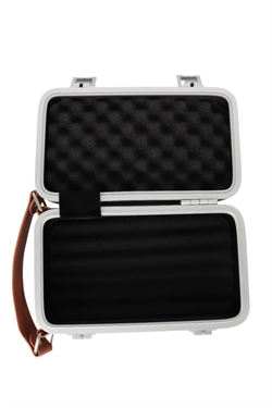 Quantum Seyahat Tipi 5 Taşıma Kordonlu Siyah Humidor Puro Kutusu