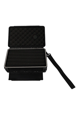 Quantum Seyahat Tipi 5 Taşıma Kordonlu Siyah Humidor Puro Kutusu