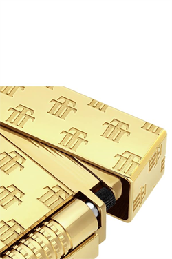 S.T. Dupont Initial Guilloche Trinidad 55th Annieversary  Gold Puro Çakmağı C23077 - TR7478