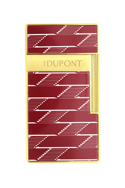 S.T. Dupont Lacquered Biggy Monogram Kırmızı Puro Çakmağı 25078