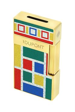 S.T. Dupont Casablanca Mozaik Desenli Çakmak Kesici Premium İkili Puro Seti - ST-CSB-003