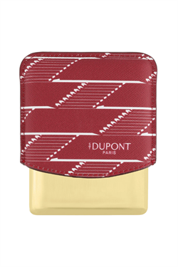 S.T. Dupont Coated Canvas Monogram Bordo Deri Cigarillo Kılıfı 183178