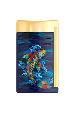 S.T. Dupont Maxijet Koifish Gold-Lacivert Puro Çakmağı 20397 - TR7388