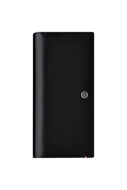 S.T. Dupont Line D Black Long Smooth Deri Cüzdan 180045 - TR4818