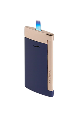 S.T. Dupont Slim 7 Mavi Pembe Gold Puro Çakmağı 27773 - TR6657