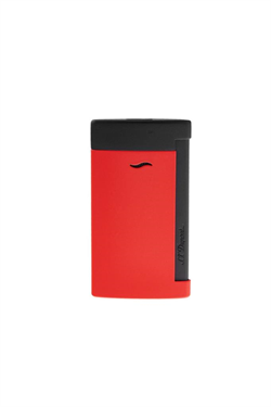 S.T. Dupont Slim 7 Mat Siyah-Kırmızı Puro Çakmağı 27749 - TR4762