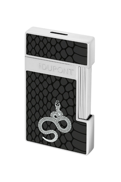 S.T. Dupont Lacquered Slimmy Siyah Puro Çakmağı 28076