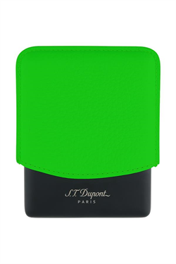 S.T. Dupont Neon Yeşil-Siyah Deri Cigarillo Kılıfı 183117 - TR7481