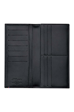 S.T. Dupont Line D Black Long Smooth Deri Cüzdan 180045 - TR4818