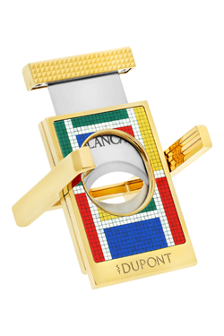 S.T. Dupont Casablanca Mozaik Desenli Puro Makası Kesici & Puro Standı 3432 - TR8181