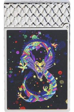 S.T. Dupont Ligne 2 Dragon Siyah/Paladyum Puro Çakmağı 16527 - TR6649